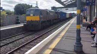 Freight trains passing Carlow in the past couple of weeks 071 Class irishrail [upl. by Grof999]