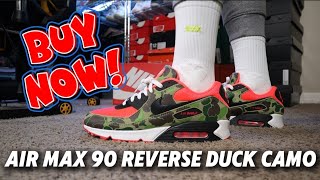 Nike Air Max 90 Reverse Duck Camo Unboxing Review amp On Feet [upl. by Waiter]