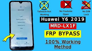 Huawei Y6 2019 FRP Bypass  Huawei MRDLX1F Frp Bypass  Google Account Unlock New Method 2024 [upl. by Ffej]