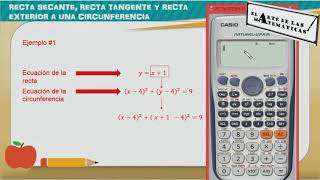 Rectas secantes tangentes y exteriores a una circunferencia [upl. by Lamaj295]