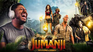 First Time Watching JUMANJI WELCOME TO THE JUNGLE Was So Hilarious [upl. by Barrie]