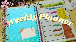 Easy Weekly Planner Ideas How to make a weekly planner for October  planner [upl. by Sapphera]