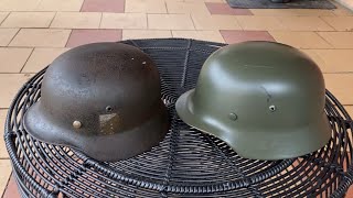 Real vs Fake 1  M35 DD Stahlhelm vs Reproduction M35 [upl. by Mathilda]