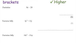 Factorise into single brackets  Foundation and Higher GCSE  JaggersMaths [upl. by Kanter16]