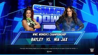 Bayley VS Nia Jax  WWE WOMENS CHAMPIONSHIP  STEEL CAGE MATCH  WWE2K24 [upl. by Akins]