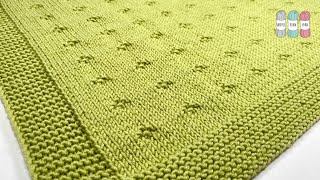 How to Knit the quotWrenquot Baby Blanket [upl. by Sirob]