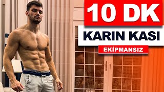 10 DK Yoğun Karın Antrenmanı  Evde Karın Kası Yap  velikaans [upl. by Sheilah]