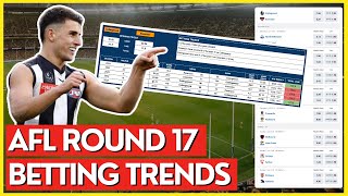 Betting Tips Trends amp Predictions For ALL Matches In Round 17  2024 AFL Season [upl. by Armyn]