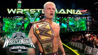 CODY RHODES CAMPEON DE WWE DERROTA A ROMAN REIGNS EN WRESTLEMANIA 40  WWE WRESTLEMANIA XL ESPAÑOL [upl. by Falda619]