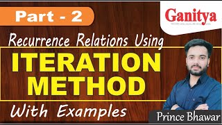 ITERATION METHOD to solve Recurrence Relations  Iterantion Method  Iteration method Discrete [upl. by Arekahs]