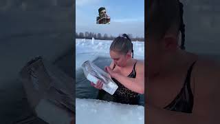 snow frozen funny mermaid ice icequeen winter iceswimming swimmingstyle iceswim [upl. by Delp227]