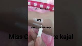 White kajal NY bea LONG EYELAND eye pencil Vs Miss Claire Glimmersticks for Eyes youtube shorts [upl. by Leiand]