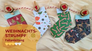 🎄 SchrittfürSchritt zum Weihnachtsstrumpf Ein kreativer Adventskalender 🧦 [upl. by Mill]