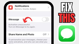 How To Fix Activation Unsuccessful On iMessage  How To Fix iMessage Activation Unsuccessful [upl. by Orling]