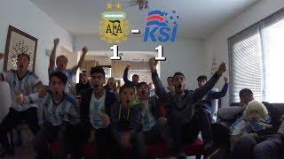 REACCIONES ARGENTINA 1 VS ISLANDIA 1 MUNDIAL RUSIA 2018 FECHA 1 [upl. by Gleda]