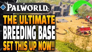 Palworld  I BUILT the ULTIMATE Breeding Base Set this up NOW [upl. by Yovonnda]