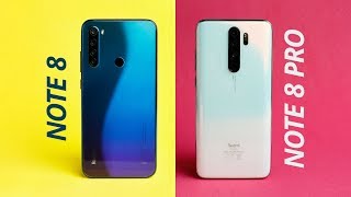 Xiaomi Redmi Note 8 vs Redmi Note 8 Pro Comparativo [upl. by Oilegor]