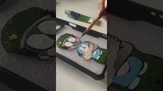 Phone cover painting  doraemon phone cover painting  doraemon painting [upl. by Territus638]