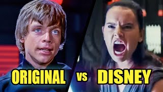 Comparing Throne Room Scenes Return of the Jedi vs Disneys Sequel Trilogy [upl. by Isyad30]