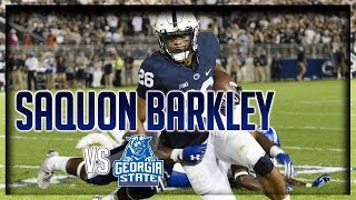 Saquon Barkley Highlights vs Georgia State  14 Touches 187 Yards 1 TD  91617 [upl. by Vihs]