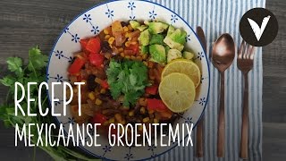 Mexicaanse Groentemix  Recept  VETJEBOL [upl. by Kisung]