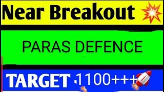 PARAS DEFENCE SHARE LATEST NEWS TODAYPARAS DEFENCE SHARE TARGETPARAS DEFENCE SHARE ANALYSIS [upl. by Navarro598]