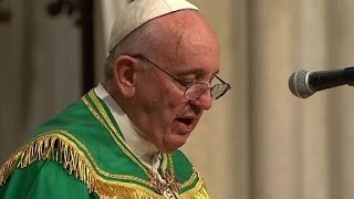 Pope Francis thanks religious women gets standing ovation [upl. by Mena]