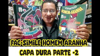 FAC SIMILE CAPA DURA HOMEM ARANHA PARTE 2 [upl. by Karrah]