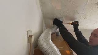 Kitchen extractor ducting installation [upl. by Dewie]