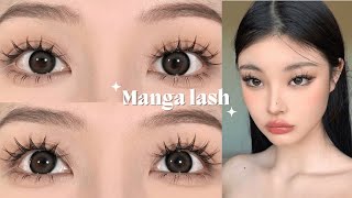 Manga Lash Tutorial  How to DIY manga lashes [upl. by Simara225]