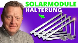 Balkon Solarmodul Halterung selber bauen  Anleitung [upl. by Irbmac]