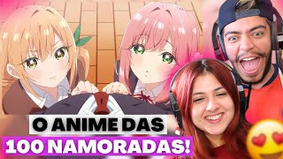 O ANIME DAS 100 NAMORADAS EPISÓDIO 1  REACT CASALZINHO [upl. by Stanhope]