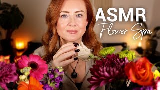 Sleepy ASMR Flower Spa 💐 Whispered 💐 Bottles Petals Personal Attention [upl. by Virgina]