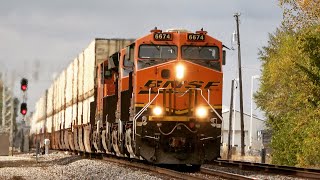 4K Railfanning the Bnsf Chillicothe sub 103021 [upl. by Oicafinob]