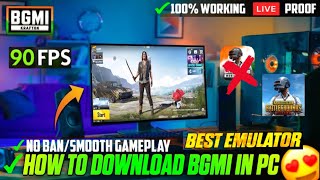 How To Download BgmiPubg In Pc Emulator 2023 [upl. by Annovoj45]