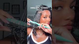 Trying the most viral brush🔥link in bio curlygirl curls curlyhair [upl. by Strong]