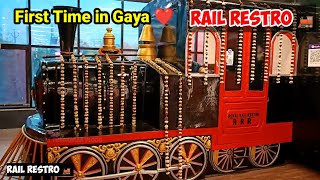 Rail Restro 🚂 First Time in Gaya  Fully Rail Theme Restaurant Gaya Bihar  Mohit Prabhakar Vlogs [upl. by Airuam873]