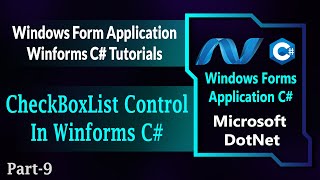 09  CheckBoxList Control In Winforms C  CheckBoxList In Windows Forms Application HindiUrdu [upl. by Ynnod358]