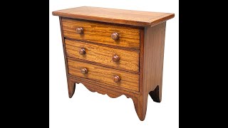 Regency Satinwood Miniature Chest [upl. by Lowe130]