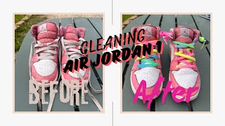 Cleaning and Lacing Nike Air Jordan 1’s [upl. by Curren]