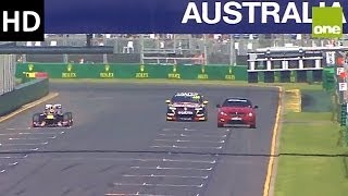 Red Bull F1 vs V8 Supercar vs C63 AMG 2014 Melbourne Australia [upl. by Domph]