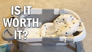 MoreFeel Collapsible Baby Bathtub for Newborn Review  Is It Worth It [upl. by Hui]