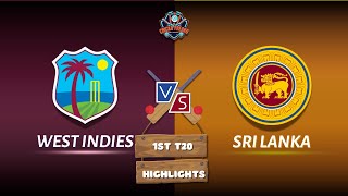 1st T20  West Indies VS Sri Lanka  Sri Lanka Tour Of West Indies 2024  HIGHLIGHTS [upl. by Genny]