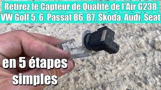 Retirez le capteur de qualité de lair G238 Volkswagen Golf 5 6 Passat B6 B7 Skoda Audi Seat [upl. by Enitsugua417]