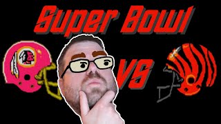 Redskins Vs Bengals Super Bowl  Tecmo Super Bowl [upl. by Alekal]