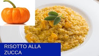 Risotto alla Zucca senza brodo vegetale e senza cipolla [upl. by Suoivatnod486]