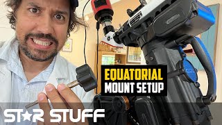 How to Set up the Celestron CGX Mount [upl. by Enillebyam221]