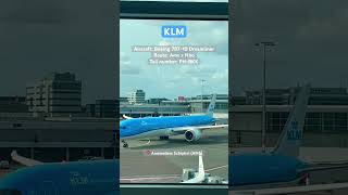 KLM Boeing 78710 Dreamliner at Amsterdam AMS [upl. by Siradal880]