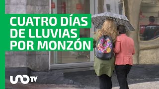 No se detiene monzón mexicano traerá 4 días de lluvia [upl. by Rein]