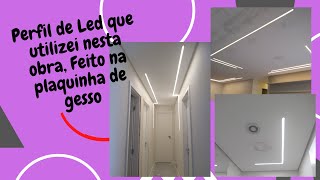 Perfil de Led  feito em placas de gesso perfildeled led [upl. by Nancee921]